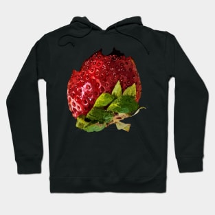 half-eaten strawberry Hoodie